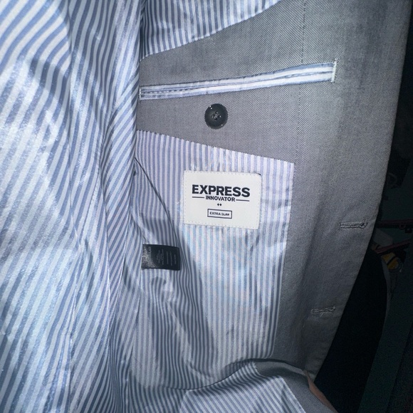 Express Gray Sport Coat Tailored Fit - Picture 2 of 2